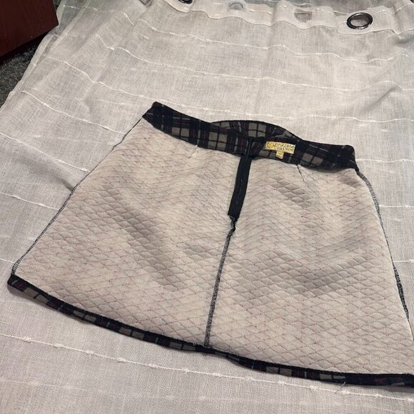 Princess VERA WANG Designer Quilted Plaid Mini Skirt Y2K POSH 90s Junior's 9 GUC - Picture 12 of 15